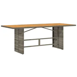 vidaXL Garten-Essgruppe 7-tlg. Grau