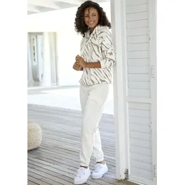 LASCANA Kapuzensweatshirt Zebramuster Beige 44/46