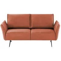 KOINOR Ledersofa  Vineto , orange , Maße (cm): B: 176 H: 110 T: 88.0