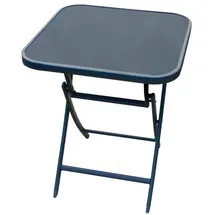 Lex Klappbarer Bistrotisch Balkontisch Garten Terrasse Glastisch quadrat 60x60 cm