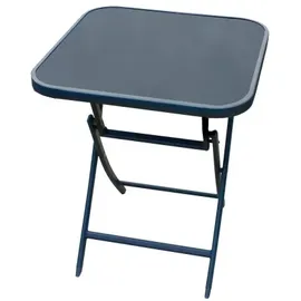 Lex Klappbarer Bistrotisch Balkontisch Garten Terrasse Glastisch quadrat 60x60 cm