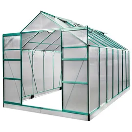 Brast Gewächshaus Alu Grün 6 mm 10,83 m2
