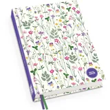DuMont Buchverlag Lovely Flowers Taschenkalender 2024 - Blumen-Design - Terminplaner mit Wochenkalendarium - Format 11,3 x 16,3 cm