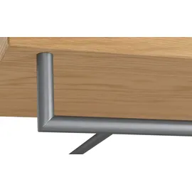 Möbel Kraft VOSS Möbel SANTINA (80x109x27cm) weiß ¦ Glas,Holzwerkstoff ¦ Maße (cm): B: 80 H: 109 T: 27.0