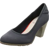 s.Oliver Damen Pumps mit Blockabsatz Bequem, Blau (Navy), 39 EU - 39 EU