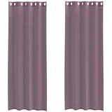 vidaXL Voile Vorhänge mit Ösen 2 Stk. Lila 140x260 cm