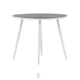 VCM Break Gartentisch 90 x 90 x 74 cm Weiß/Grau