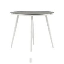 VCM Break Gartentisch 90 x 90 x 74 cm Weiß/Grau