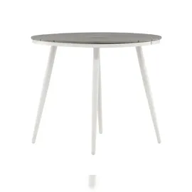 VCM Break Gartentisch 90 x 90 x 74 cm Weiß/Grau