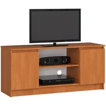 Akord TV-Lowboard 55 x 120 x 40 cm Erle Holz