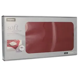 Papstar Mitteldecke Vlies soft selection 80 x 80 cm rot