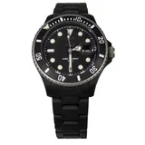 Light Time Quarz Uhr Kunststoff Schwarz 0 mm L141DKGSIL