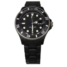 Light Time Quarz Uhr Kunststoff Schwarz 0 mm L141DKGSIL