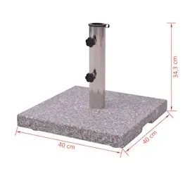vidaXL Sonnenschirmständer Ständer Basis Quadrat 20kg