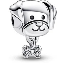 Pandora 792254C01 Silber Charm Haustier Hund mit Knochen