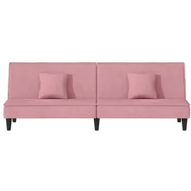 vidaXL Schlafsofa Rosa Samt