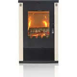 Kaminofen modern model Lheia Weiß, Energieeffizienz A 80,20%, 7.5 kW, 570 x 382 x 926 mm - Weiß