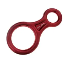 Abseilachter | Abseilgerät, Sicherungsgerät, zum Bergsteigen, Rot - rot