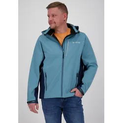 Softshelljacke DEPROC ACTIVE "NUNAVUT MEN", Herren, Gr. 4XL (60), grau (smoke), 96% Polyester; 4% Elastan, sportlich, Langarm mit verstellbarem Klettverschluss, Jacken, auch in Großen Größen erhältlich
