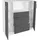 VCM Unterschrank Küchenschrank Esilo 109 x 40 x 110 cm Schwarz