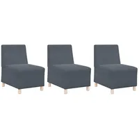 VidaXL Modulares Sofa 3 pcs Dunkelgrau 55 x 74