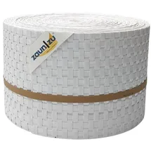 zaunzu® Sichtschutzstreifen 26 m weiß Rattan