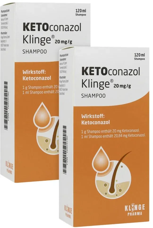 KETOCONAZOL KLINGE 20MG/G 2X120 ml