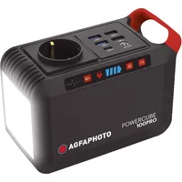 AgfaPhoto PPS100Pro Powerstation Li-Ion Schwarz, Rot