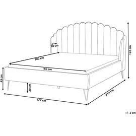 Beliani Beliani, Bett, Ambillou 160 x 200 cm