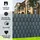 MuCoLa Sichtschutzstreifen 260 x 19 cm Grau PVC 10 St.