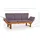 DESIGN DELIGHTS Akazie 202 x 67 x 87 cm Beige