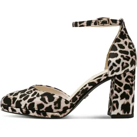 TAMARIS Damen Pumps mit Blockabsatz, braun, 39 EU