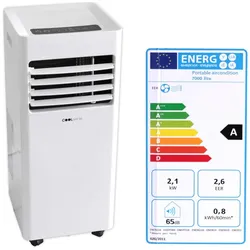 Mobile Klimaanlage f ̧r 15m≤ mit Fernbedienung Abluftschlauch