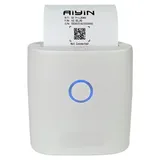 INF Mini Thermodrucker Bluetooth Type-C ABS 8.5x8.4x4.1cm für Büro Weiß - Weiß