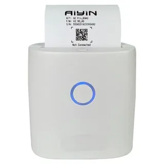 INF Mini Thermodrucker Bluetooth Type-C ABS 8.5x8.4x4.1cm für Büro Weiß - Weiß