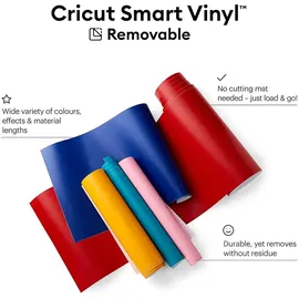 Cricut Smart Vinyl ablösbar 33 cm x 3,6 m schwarz