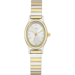 Quarzuhr TEMPIC, silber (silberfarben, goldfarben), Armbanduhren, Damen, Armbanduhr, Damenuhr, Edelstahlarmband, analog, Flexband, Zugband