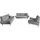 Home Affaire 3-2-1 Garnitur Polyester 3-Sitzer + 2-Sitzer + Sessel Grau