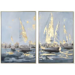 Bild Home ESPRIT Yachten Mediterraner 83 x 4,5 x 123 cm (2 Stück)