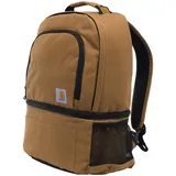 Carhartt Thermo-Rucksack mit 24 Dosen mit zwei Fächern, Rucksack mit vollständig isolierter Kühlbasis, Unverzichtbarer Kühlrucksack (Carhartt Brown), Einheitsgröße - Einheitsgröße