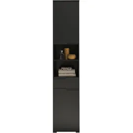 BASIC by Balculina Spice Hochschrank 40 x 191 cm Schwarz Holz