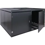 4er-fahrradgarage Mit Pflanzkasten Hhg-985b, Fahrradbox, Abschließbar Verzinkter Stahl 126x220x210cm Anthrazit