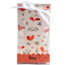 Städter Geschenktüten Sweet Love 9 x 25 cm 24 St. Transparent