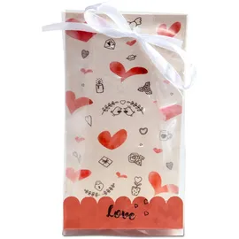 Städter Geschenktüten Sweet Love 9 x 25 cm 24 St. Transparent