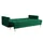 Selsey Schlafcouch Samt 3-Sitzer Grün