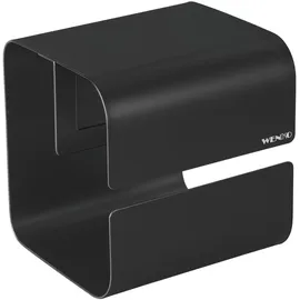 Wenko Toilettenpapierhalter Turbo -Loc Lizan schwarz