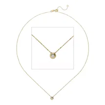 Jobo Collier Kette mit Anhänger 333 Gold Gelbgold