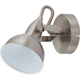 Briloner – Wandstrahler Retrodreh-& schwenkbarem Spot 1xe14 40w Metall, Satin-weiß