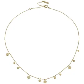 ANIA HAIE N005-01G Halskette mit kleinen Scheiben Anhängern Silber/Gelbgold