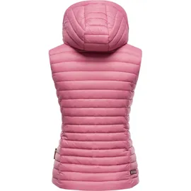 Navahoo Steppweste "Shadaa", Damen, Gr. S (36), lila (himbeere), Oberstoff: 100% Nylon; Futter: 100% Polyester; Wattierung: 100% Polyester, tailliert hüftbedeckend, Westen Steppweste, stylische ärmellose Damen Weste mit Kapuze
